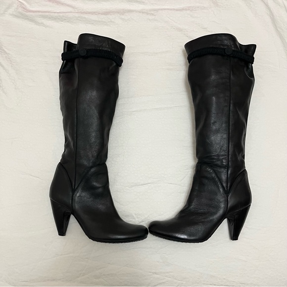 Fornarina Black Leather Boots size 39 - Picture 4 of 17